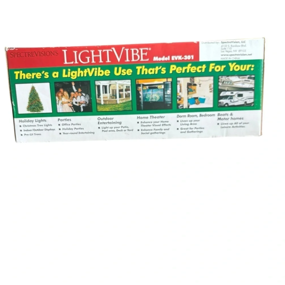 LightVibe SpectreVision EVK 301 Dancing Light System Music Light Controller NIB